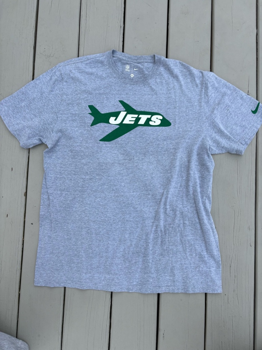 Nike New York Jets Grey Tshirt Size XL